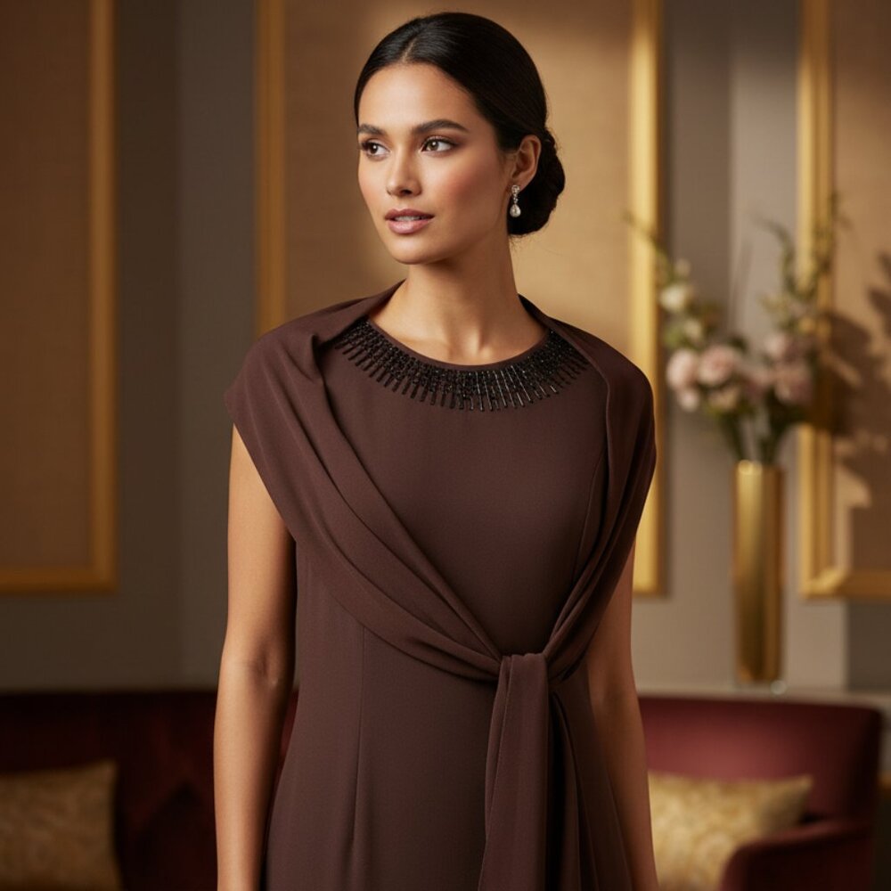 Lovely Liz Claiborne,A Touch of Romance long dress